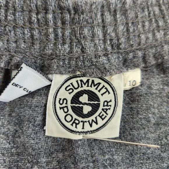 Vintage SUMMIT SPORTWEAR Minimalist Academia Wool Blend Gray Midi Skirt Size 10. - Picture 11 of 16